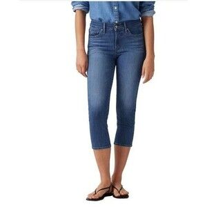 Levi's 311 Shaping Skinny Capri Jeans Mid Rise Blue Stretch Size 8/29 NWT